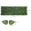 Brise-vue Urfemont artificiel érable dense 3x1m vert foncé extérieur