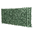 Haie Brise-Vue Gauberval Artificielle Ultra-Réaliste Résistante UV Vert 2,4x1m