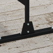 Paravent Kiplingmere Décoratif Extérieur Noir Motif Feuillage Brise-Vue Séparateur Jardin