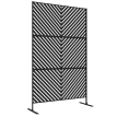Paravent Extérieur Venturino Décoration Jardin Brise Vue Noir Design Moderne