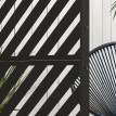 Paravent Extérieur Venturino Décoration Jardin Brise Vue Noir Design Moderne