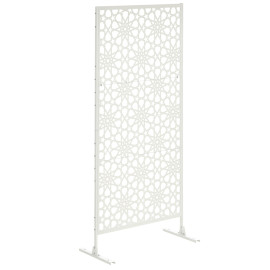 Panneau décoratif Quellenbach extérieur métal design étoiles blanc élégant