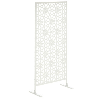 Panneau décoratif Quellenbach extérieur métal design étoiles blanc élégant