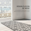 Panneau décoratif Quellenbach extérieur métal design étoiles blanc élégant