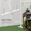 Panneau décoratif Quellenbach extérieur métal design étoiles blanc élégant