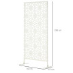 Panneau décoratif Quellenbach extérieur métal design étoiles blanc élégant