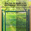 Portillon Benicarló Sécurisé Anti-Rouille avec Serrure Intégrée Vert
