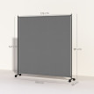 Paravent Extérieur Olera Brise-Vue Mobile Occultant Gris Foncé 183 cm
