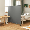 Paravent Extérieur Olera Brise-Vue Mobile Occultant Gris Foncé 183 cm