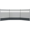 Paravent Jarandilla Brise-Vue Pliable Camping Plage Gris avec Sac