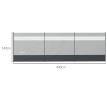 Paravent Jarandilla Brise-Vue Pliable Camping Plage Gris avec Sac
