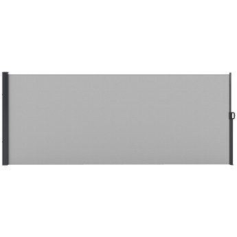 Store Jelmiro Brise-Vue Rétractable Extérieur Polyvalent Gris Clair 4x1,6m
