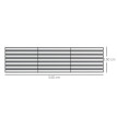 Paravent Cergeaux Brise-Vue Pliable Camping Gris Blanc Rayé avec Sac Transport