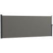 Store Waltbert Brise-Vue Rétractable Extérieur Polyvalent Gris Foncé 4x1,6m