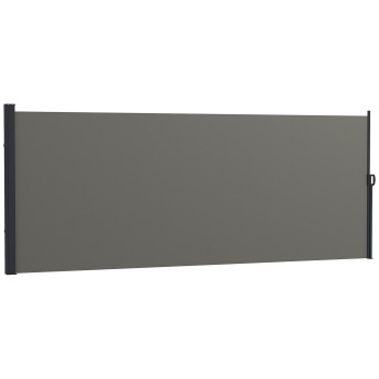 Store Waltbert Brise-Vue Rétractable Extérieur Polyvalent Gris Foncé 4x1,6m