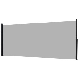 Store Menendo Brise-Vue Rétractable Extérieur Polyvalent Gris Clair 3x1.8m