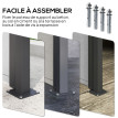 Store Menendo Brise-Vue Rétractable Extérieur Polyvalent Gris Clair 3x1.8m