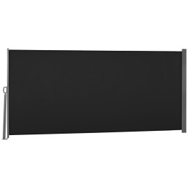 Store Raginmund Brise-Vue Occultant Rétractable Extérieur Noir 3x1,6m Anti-UV