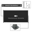 Store Raginmund Brise-Vue Occultant Rétractable Extérieur Noir 3x1,6m Anti-UV