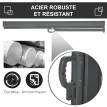 Store Raginmund Brise-Vue Occultant Rétractable Extérieur Noir 3x1,6m Anti-UV