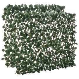 Lot Zanobi Haie Artificielle Extensible Lierre Vert Naturel Décoration Extérieur Intérieur 2 Pièces