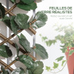Lot Zanobi Haie Artificielle Extensible Lierre Vert Naturel Décoration Extérieur Intérieur 2 Pièces