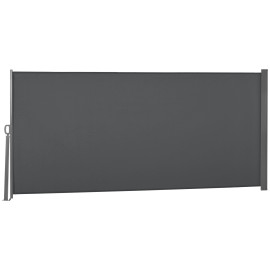Store Chlodomer Brise-Vue Rétractable Occultant Extérieur Gris 3x1,6m