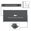 Store Chlodomer Brise-Vue Rétractable Occultant Extérieur Gris 3x1,6m
