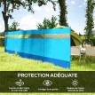 Paravent Amselbach Brise-Vue Pliable Camping Plage Vent Sac Bleu