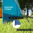 Paravent Amselbach Brise-Vue Pliable Camping Plage Vent Sac Bleu