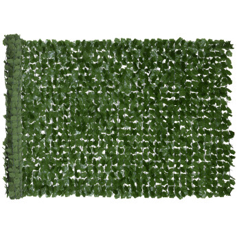 Haie Artificielle Quimeval Brise-Vue Décoratif Vert Foncé 3x1.5m Résistante UV