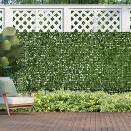 Haie Artificielle Quimeval Brise-Vue Décoratif Vert Foncé 3x1.5m Résistante UV