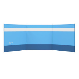 Paravent Gartenbach Brise-Vue Pliable Camping Plage Vent Protection Bleu
