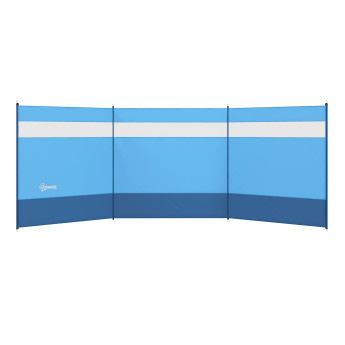 Paravent Gartenbach Brise-Vue Pliable Camping Plage Vent Protection Bleu