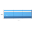 Paravent Gartenbach Brise-Vue Pliable Camping Plage Vent Protection Bleu