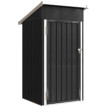 Abri de Jardin Niculoso Résistant Gris Foncé Rangement Extérieur Sécurisé 107x91x185 cm