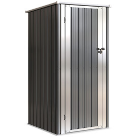 Abri de Jardin Padul Métal Résistant Étanche Gris Anthracite 0.69m²