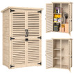 Armoire Jardin Embún Rangement Extérieur Étanche Pin Naturel 75x50x118 cm