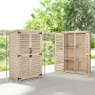 Armoire Jardin Embún Rangement Extérieur Étanche Pin Naturel 75x50x118 cm