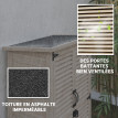 Armoire Jardin Embún Rangement Extérieur Étanche Pin Naturel 75x50x118 cm