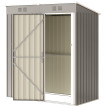 Abri de Jardin Conon Compact Résistant Acier Gris Clair 1,37 m² Sécurisé