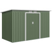Abri de Jardin Dourmont Sécurisé Étanche Rangement Extérieur Gris Vert 3.64m²