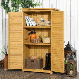 Armoire Sulpice Rangement Jardin Extérieur Étanche Sapin Pré-Huilé Bois Naturel