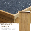 Armoire Sulpice Rangement Jardin Extérieur Étanche Sapin Pré-Huilé Bois Naturel