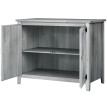 Armoire Niall Rangement Jardin Bois Étagère Sécurisé Gris Clair 110x60x88 cm