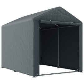 Abri Finkenbach Rangement Extérieur Étanche Gris Foncé 160x218 cm