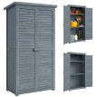 Armoire Thistledown Rangement Jardin Étagères Sapin Gris Résistante Intempéries