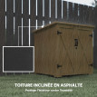 Armoire Jardin Kenelm Rangement Extérieur Étanche Sapin Massif Naturel 77x88 cm