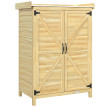 Armoire Rougemont Jardin Rempotage Rangement Extérieur Bois Naturel 71x39x95 cm