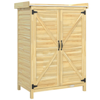Armoire Rougemont Jardin Rempotage Rangement Extérieur Bois Naturel 71x39x95 cm